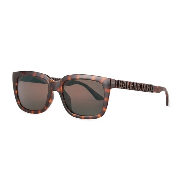 BALENCIAGA HAVANA/SMOKE SUNGLASSES BB0108S - Picture 3 of 3